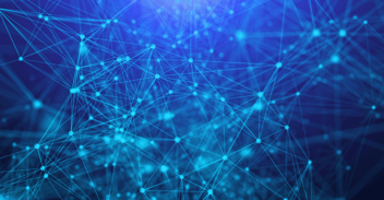 blue digital network representation hero image